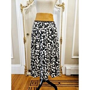 Sophie Theallet Lupita Skirt in Ebene/Bone/Slate, FR 40, US 8 (fits XS), NEW
